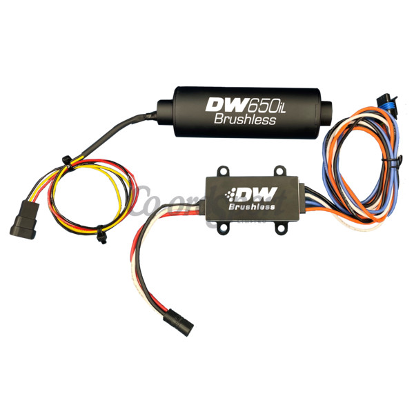 DW DW650iL 650lph Brushless In-line Fuel Pump with Single/Two-Spe image