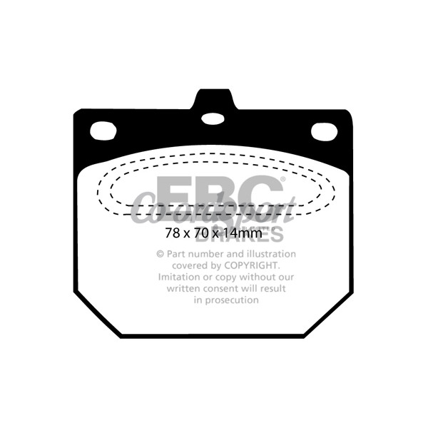 EBC Ultimax OEM Replacement Brake Pads image