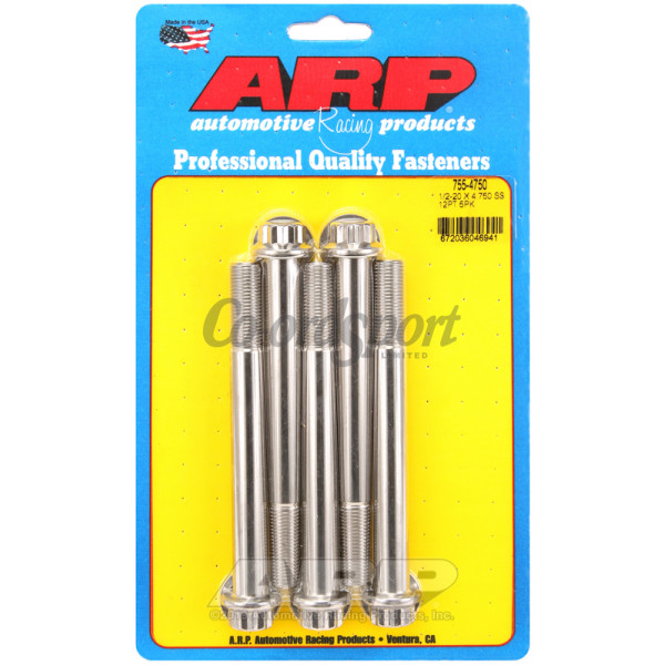 ARP 1/2-20 x 4.750 12pt SS bolts image