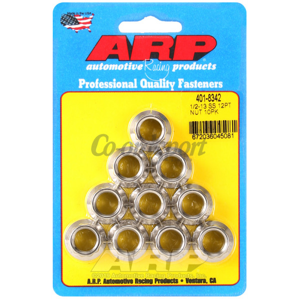 ARP 1/2-13 SS 12pt nut kit image