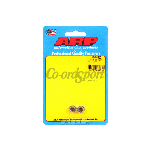 ARP 1/4-28 SS 12pt nut kit image