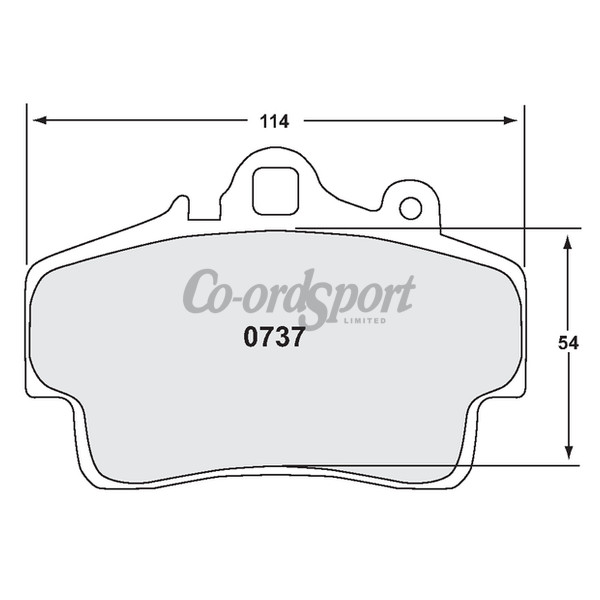 PFC 737 Race Pad Set - 08 Compound 16 mm image