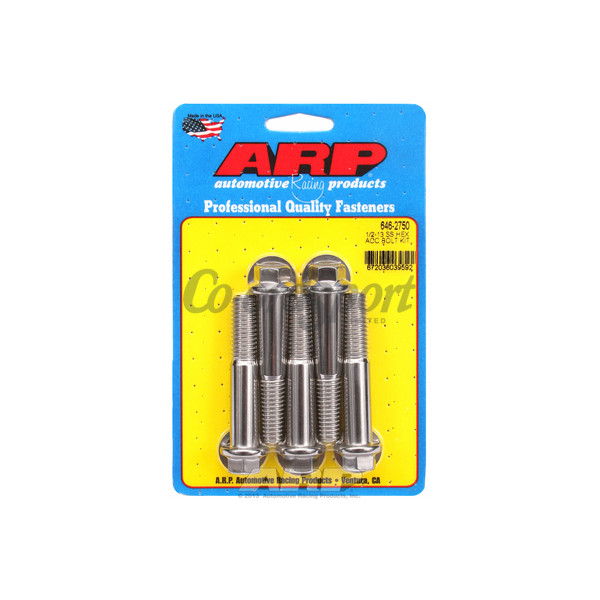 ARP 1/2-13 x 2.750 hex SS bolts image