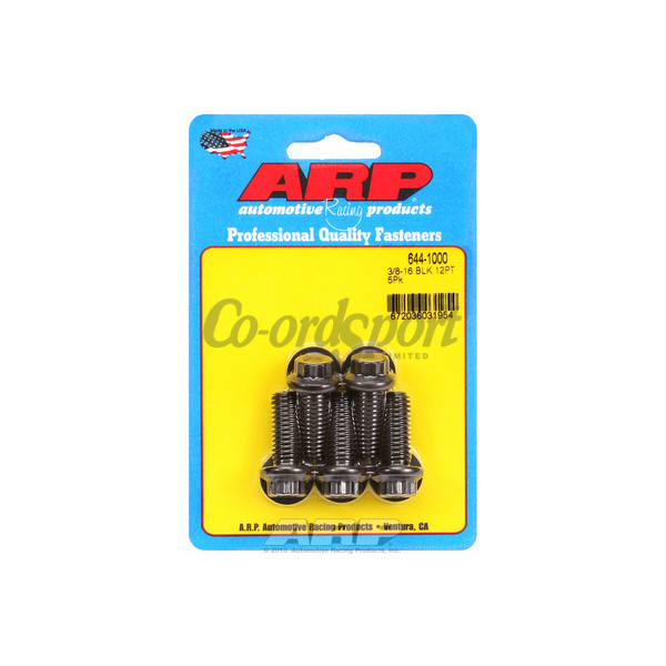 ARP 3/8-16 x 1.000 12pt 7/16 wrenching black oxide bolts image