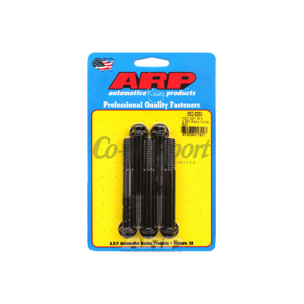 ARP 3/8-16 X 3.250 hex black oxide bolts image