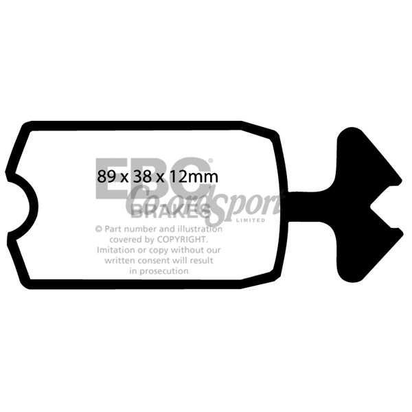 EBC Ultimax OEM Replacement Brake Pads image