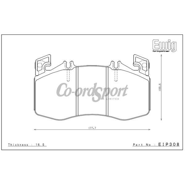 Endless Brake Pads ME22 Compound MERCEDES W177 A45S AMG Front image