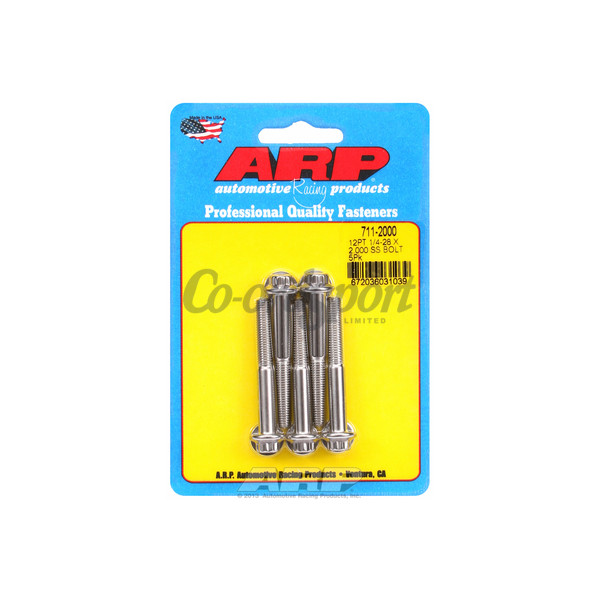 ARP 1/4-28 x 2.000 12pt SS bolts image