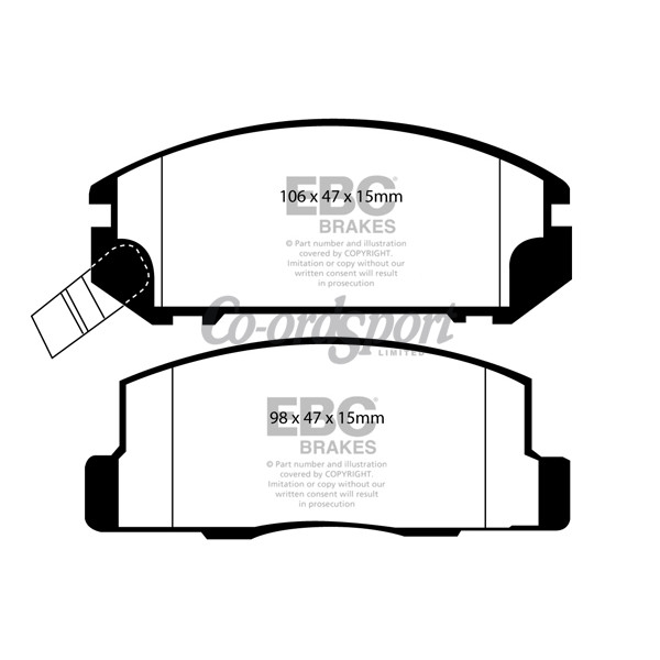 EBC Ultimax OEM Replacement Brake Pads image