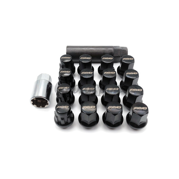 RAYS 17HEX L31 NUT&LOCK 12X1.5/4H BK (Black) image