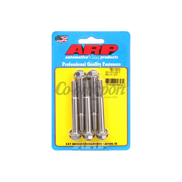 ARP M8 x 1.25 x 65 hex SS bolts image