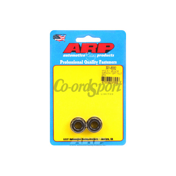 ARP M10 X 1.25 M16 socket 12pt nut kit image