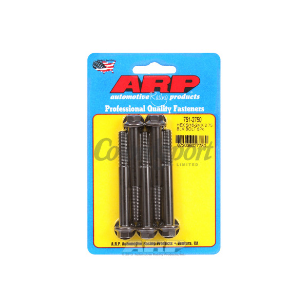 ARP 5/16-24 x 2.750 hex black oxide bolts image