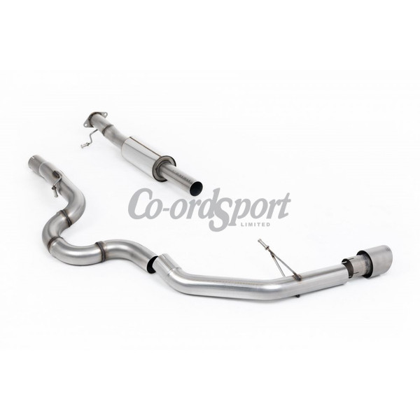 Milltek Exhaust - Side Exit System with GT-100 Brushed Titanium T image