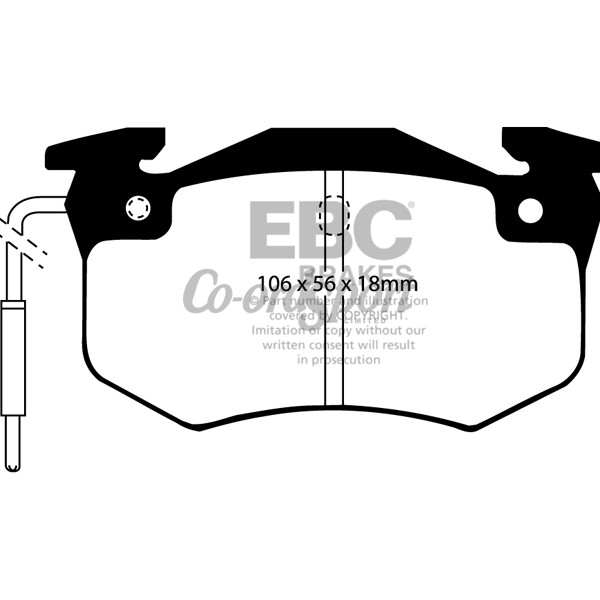 EBC Ultimax OEM Replacement Brake Pads image