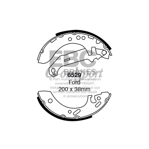 EBC BRAKE SHOE SET image