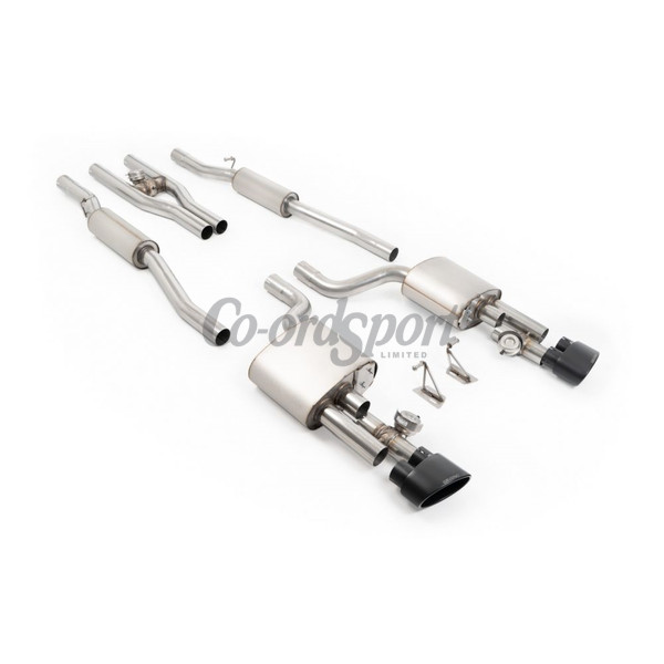Milltek Audi  RS4 6-7  V2 Valved Cat Back with Active H Pipe and image