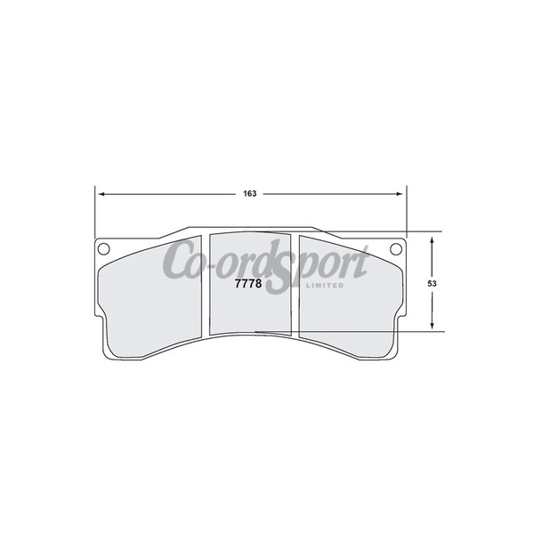 PFC 7778 RACE PAD SET - 82 CMPD 25 MM image