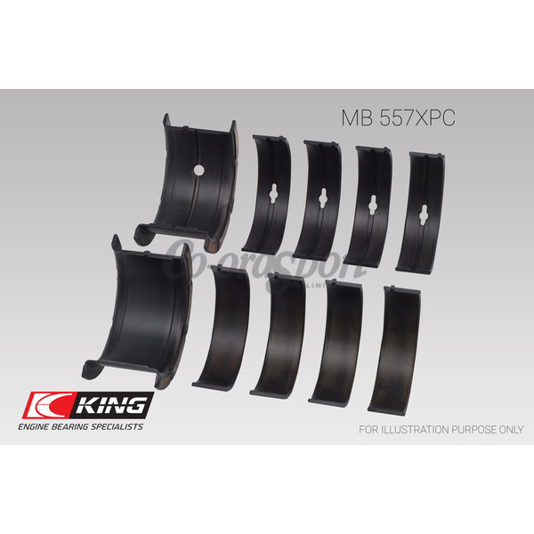 King Main Bearing Shell GM 262 267 302 307 327 362 image