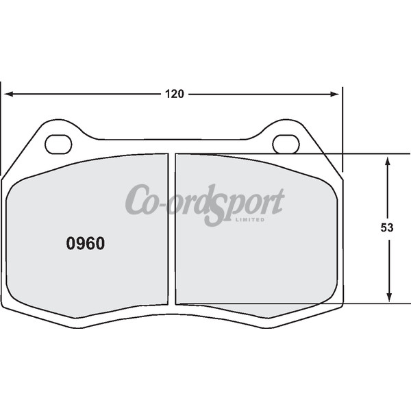 PFC 960 RACE PAD SET - 11 CMPD 14 MM image