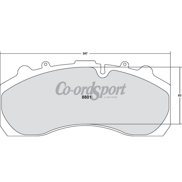 PFC 801 Z-Rated Brake Pad Set image