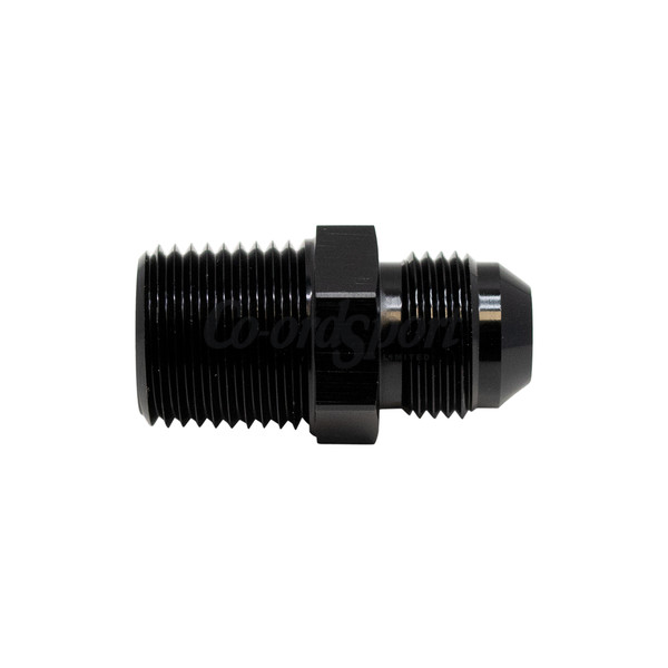 DW 8AN Male Flare to 1 2 Inch Male NPT Adapter  Anodized Matte Bl image