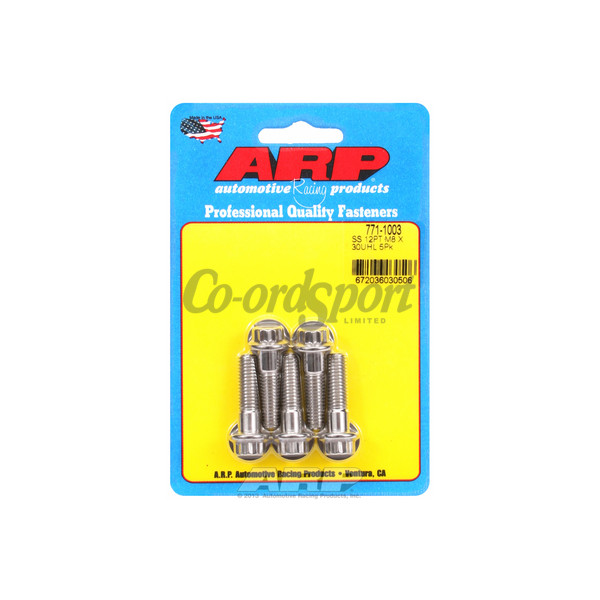 ARP M8 x 1.25 x 30 12pt SS bolts image