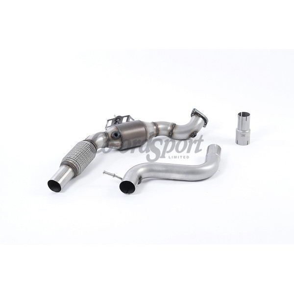 Milltek Large Bore Downpipe and Hi-Flow Sports Cat Ford Mu image