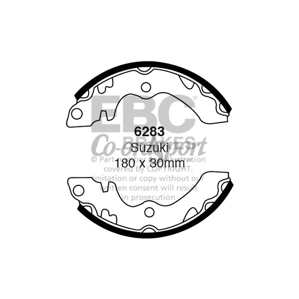 EBC BRAKE SHOE SET image