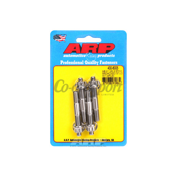 ARP M8 X 1.25 X 57mm broached stud kit - 4pcs image