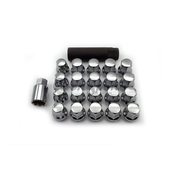 RAYS 17 HEX L31 NUTS AND LOCK SET 12X1.25-5H CP Chrome image