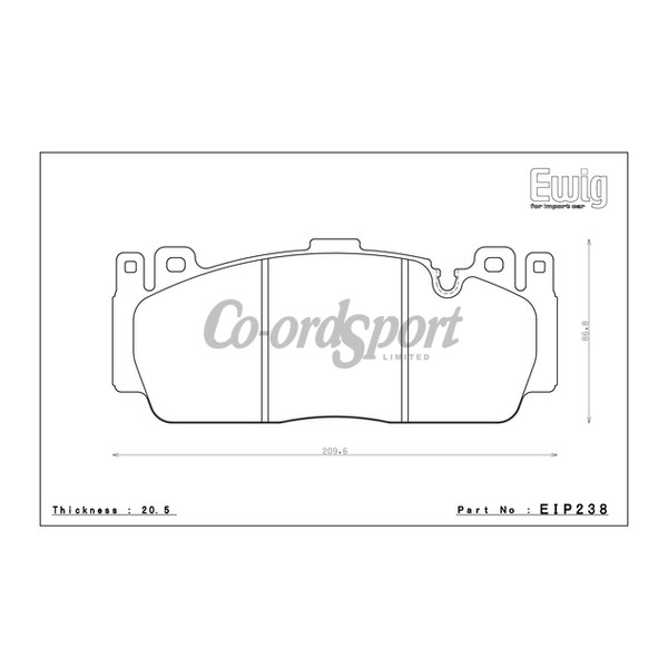 Endless Brake Pads CCDR Compound image