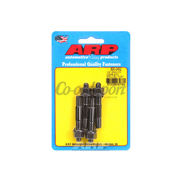 ARP 1/2 drilled carburetor spacer stud kit image