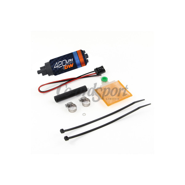 DW DW420 series 420lph in-tank fuel pump w/ install kit for Ecli image