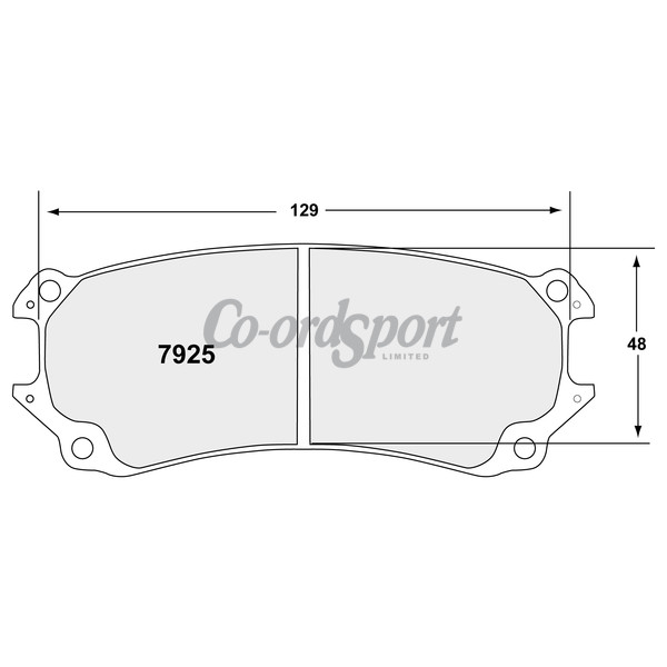 PFC 7925 RACE PAD SET - 97 CMPD 30 MM image