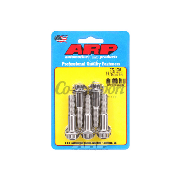 ARP M10 x 1.50 x 45 12pt SS bolts image