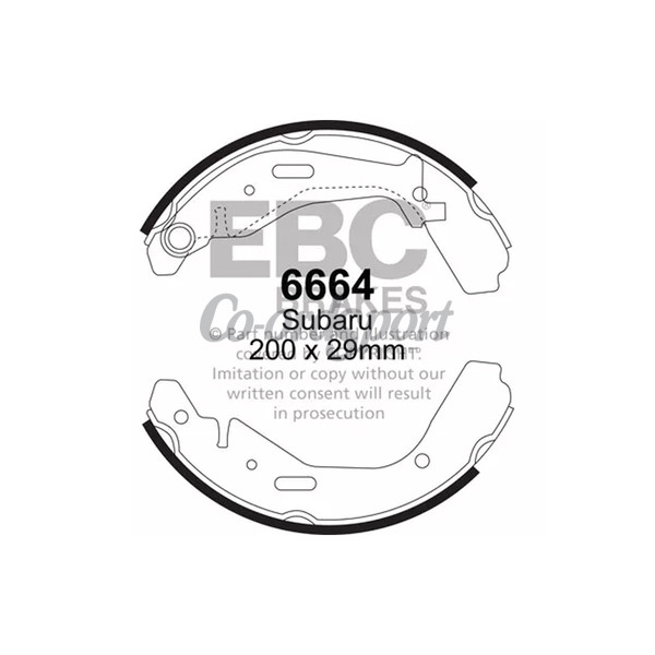 EBC BRAKE SHOE SET image