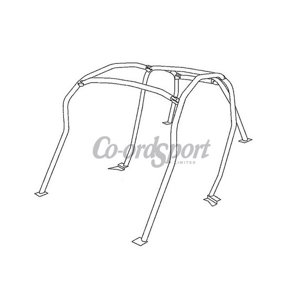 Cusco Roll Cage SAFETY 21 HONDA S2000 AP1 AP2 7 Pt 2 Pass Escape image