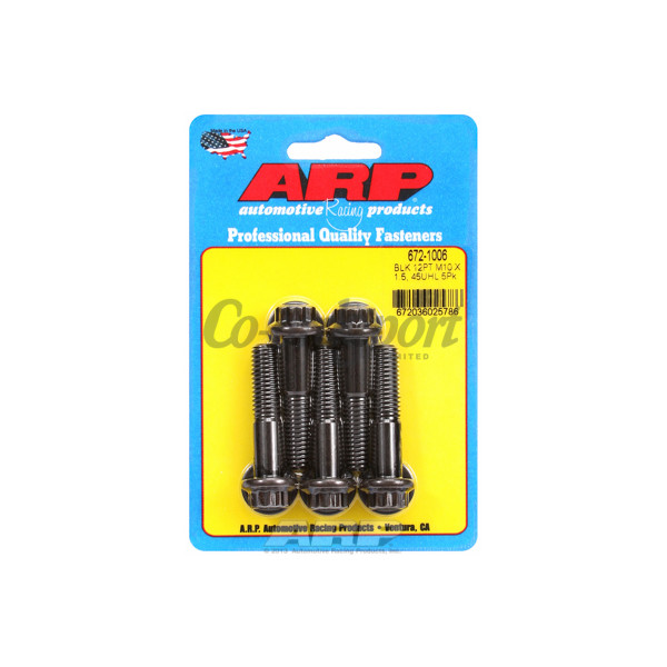 ARP M10 x 1.50 x 45 12pt black oxide bolts image