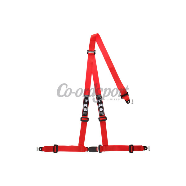 TRS Bolt in - 3 point Harness in Red image
