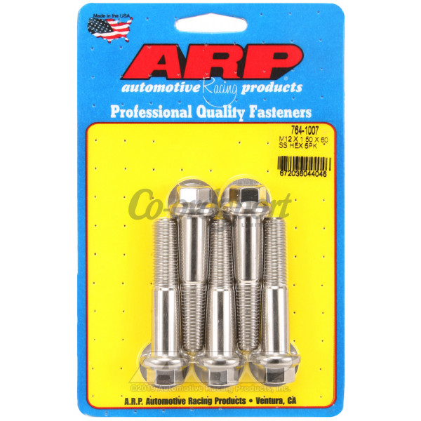 ARP M12 x 1.50 x 60 hex SS bolts image