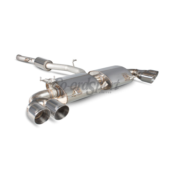 Scorpion Resonated cat-back system with electronic valves for Aud image