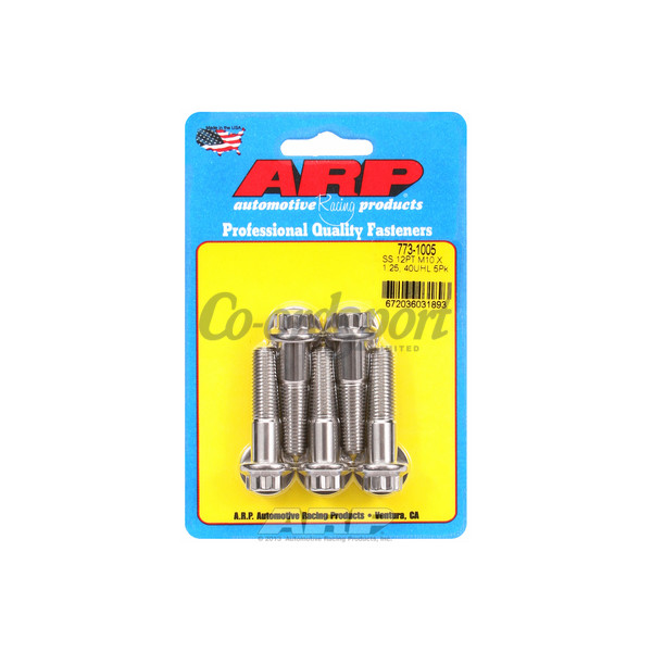 ARP M10 x 1.25 x 40 12pt SS bolts image