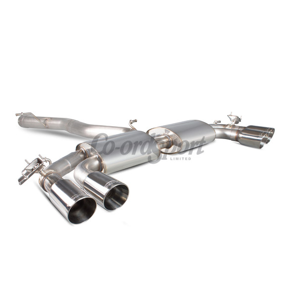 Scorpion Non-res GPF-back system with electronic valves for Audi image