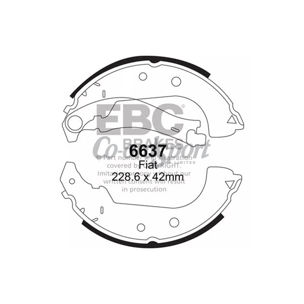 EBC BRAKE SHOE SET image