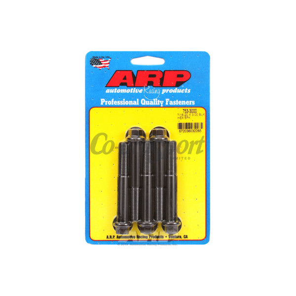 ARP 7/16-20 x 3.000 hex black oxide bolts image