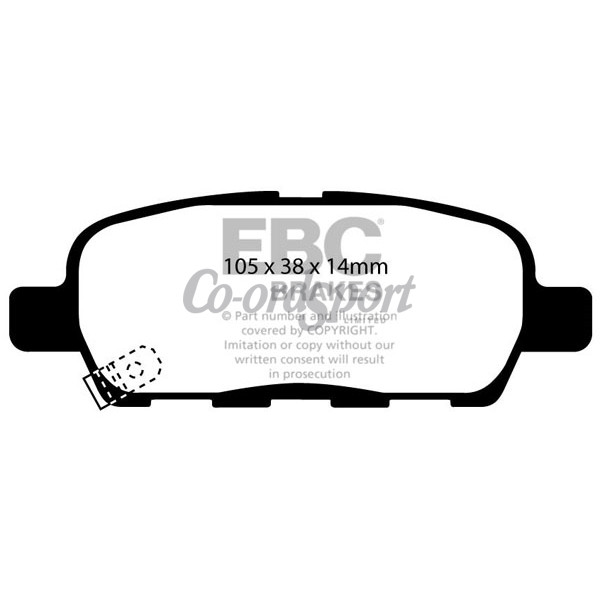 EBC Ultimax OEM Replacement Brake Pads image