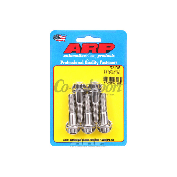 ARP M10 x 1.50 x 40 12pt SS bolts image