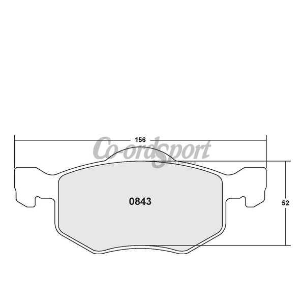 PFC 843 CARBON METALLIC BRAKE PAD SET image