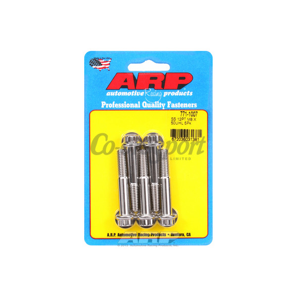 ARP M8 x 1.25 x 50 12pt SS bolts image